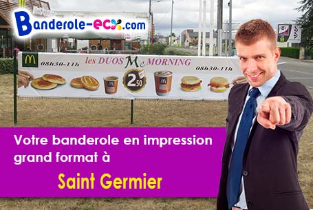 Création graphique offerte de votre banderole publicitaire à Saint-Germier (Tarn/81210)