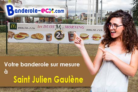 Création graphique offerte de votre banderole publicitaire à Saint-Julien-Gaulène (Tarn/81340)