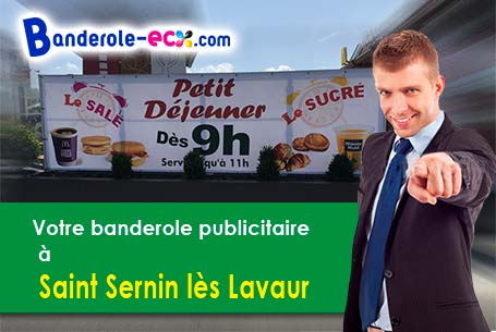Création graphique offerte de votre banderole publicitaire à Saint-Sernin-lès-Lavaur (Tarn/81700)