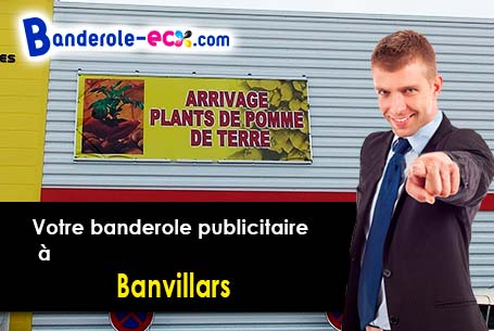 Création graphique gratuite de votre banderole publicitaire à Banvillars (Territoire de Belfort/9080
