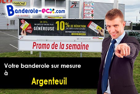 Création graphique inclus pour votre banderole pas cher à Argenteuil (Val-d'oise/95100)