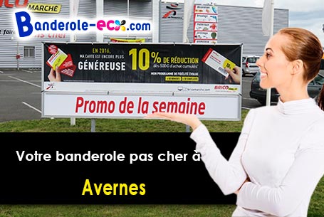 Création graphique gratuite de votre banderole personnalisée à Avernes (Val-d'oise/95450)