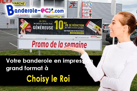 Création graphique inclus pour votre banderole publicitaire à Choisy-le-Roi (Val-de-Marne/94600)