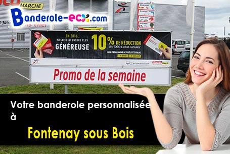 Création graphique inclus pour votre banderole publicitaire à Fontenay-sous-Bois (Val-de-Marne/94120