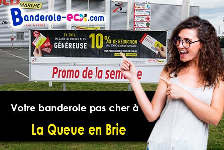 Création graphique inclus pour votre banderole publicitaire à La Queue-en-Brie (Val-de-Marne/94510)