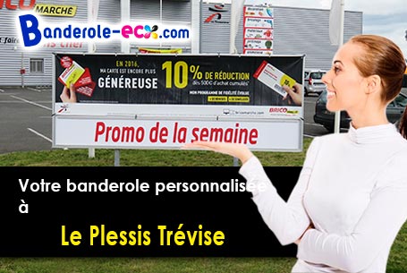 Création graphique gratuite de votre banderole personnalisée à Le Plessis-Trévise (Val-de-Marne/9442