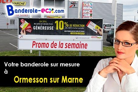 Création graphique gratuite de votre banderole pas cher à Ormesson-sur-Marne (Val-de-Marne/94490)