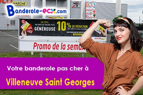Création graphique gratuite de votre banderole publicitaire à Villeneuve-Saint-Georges (Val-de-Marne