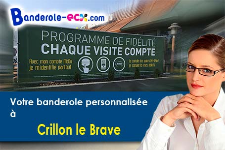 Création maquette inclus pour votre banderole personnalisée à Crillon-le-Brave (Vaucluse/84410)