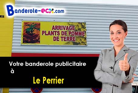 Création maquette gratuite de votre banderole pas cher à Le Perrier (Vendée/85300)