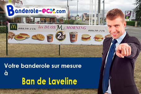 Création graphique inclus pour votre banderole personnalisée à Ban-de-Laveline (Vosges/88520)