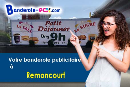 Création graphique gratuite de votre banderole pas cher à Remoncourt (Vosges/88800)