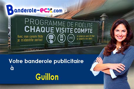 Création graphique inclus pour votre banderole personnalisée à Guillon (Yonne/89420)