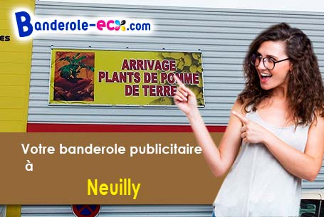 Création graphique gratuite de votre banderole personnalisée à Neuilly (Yonne/89113)