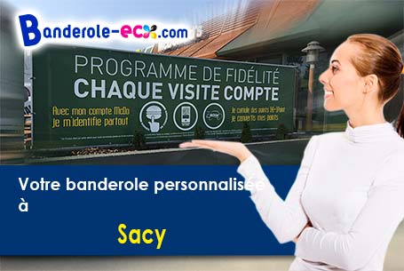 Création graphique gratuite de votre banderole publicitaire à Sacy (Yonne/89270)