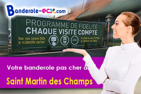 Création graphique gratuite de votre banderole publicitaire à Saint-Martin-des-Champs (Yonne/89170)