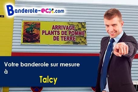 Création graphique inclus pour votre banderole publicitaire à Talcy (Yonne/89420)