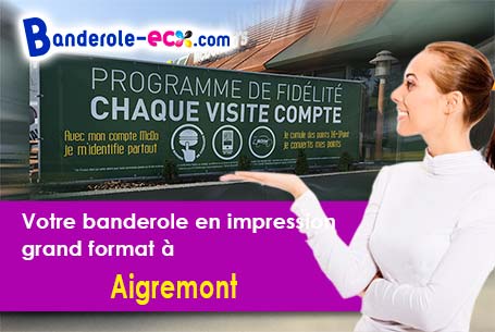 Création graphique offerte de votre banderole publicitaire à Aigremont (Yvelines/78240)