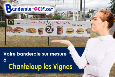 Création maquette offerte de votre banderole publicitaire à Chanteloup-les-Vignes (Yvelines/78570)