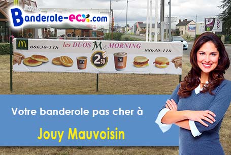 Création maquette offerte de votre banderole personnalisée à Jouy-Mauvoisin (Yvelines/78200)