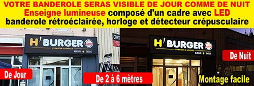 Kit enseigne lumineuse pour améliorer la visibilité de votre commerce.