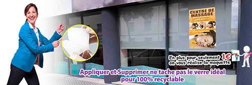 Adhsif monomre publicitaire avec plastification.