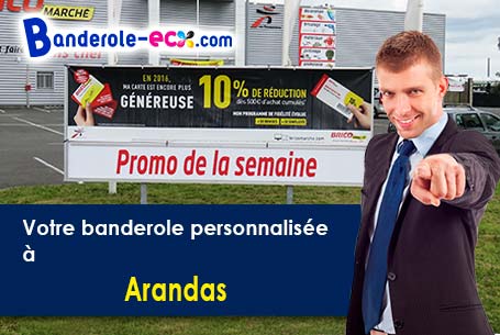 Banderole publicitaire sur mesure à Arandas (Ain/1230)