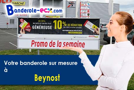 Banderole pas cher sur mesure à Beynost (Ain/1700)