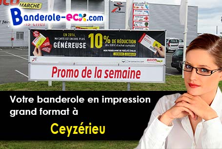 Banderole pas cher sur mesure à Ceyzérieu (Ain/1350)