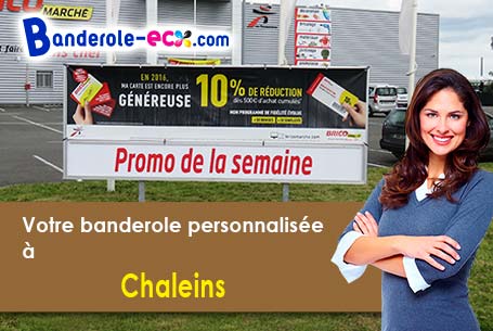 Banderole personnalisée sur mesure à Chaleins (Ain/1480)