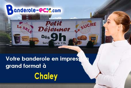 Banderole publicitaire sur mesure à Chaley (Ain/1230)