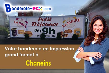 Banderole personnalisée sur mesure à Chaneins (Ain/1990)