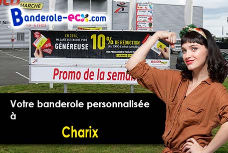 Banderole pas cher sur mesure à Charix (Ain/1130)