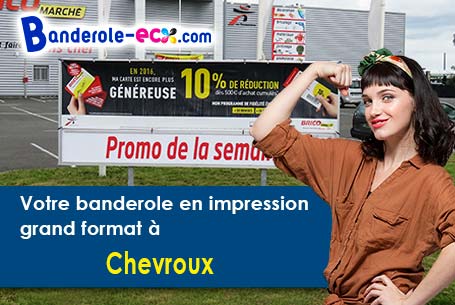 Banderole pas cher sur mesure à Chevroux (Ain/1190)