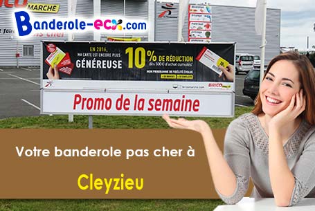 Banderole personnalisée sur mesure à Cleyzieu (Ain/1230)