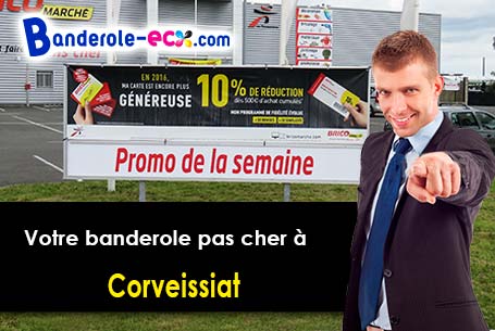 Banderole pas cher sur mesure à Corveissiat (Ain/1250)