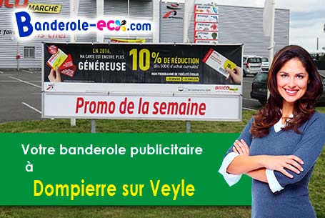 Banderole pas cher sur mesure à Dompierre-sur-Veyle (Ain/1240)