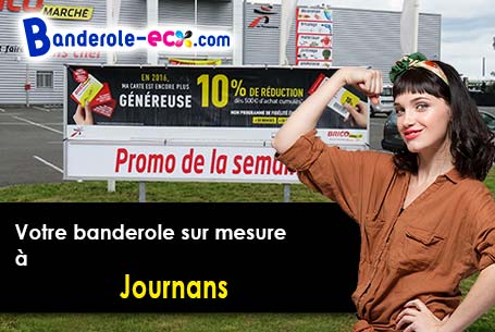 Banderole personnalisée sur mesure à Journans (Ain/1250)