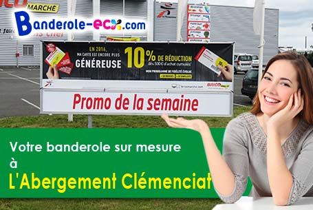 Banderole pas cher sur mesure à L'Abergement-Clémenciat (Ain/1400)