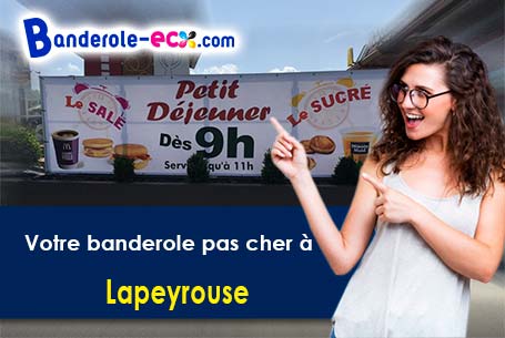 Banderole publicitaire sur mesure à Lapeyrouse (Ain/1330)