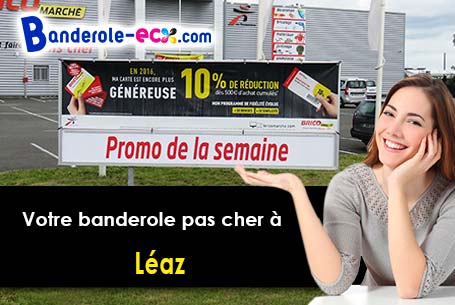 Banderole personnalisée sur mesure à Léaz (Ain/1200)