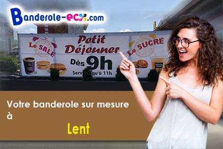 Banderole pas cher sur mesure à Lent (Ain/1240)