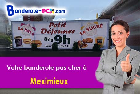 Banderole publicitaire sur mesure à Meximieux (Ain/1800)