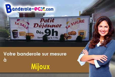 Banderole personnalisée sur mesure à Mijoux (Ain/1170)