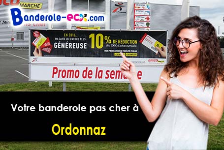 Banderole publicitaire sur mesure à Ordonnaz (Ain/1510)