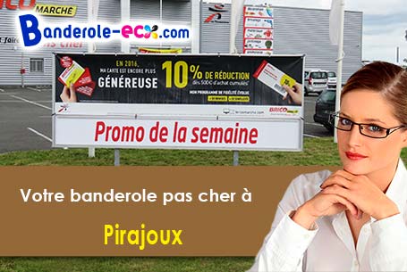 Banderole personnalisée sur mesure à Pirajoux (Ain/1270)