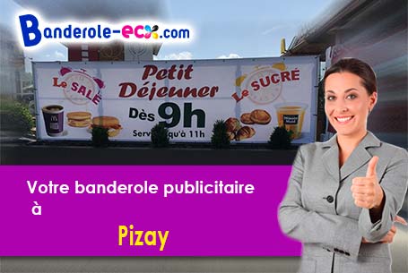 Banderole publicitaire sur mesure à Pizay (Ain/1120)