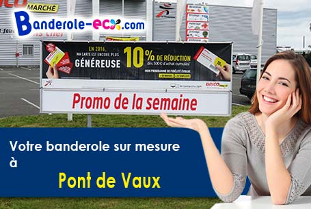 Banderole personnalisée sur mesure à Pont-de-Vaux (Ain/1190)