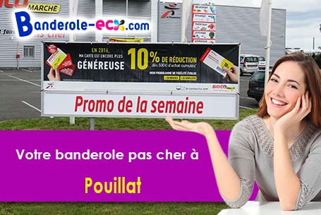 Banderole pas cher sur mesure à Pouillat (Ain/1250)