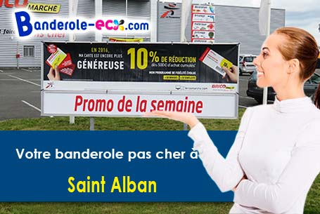 Banderole publicitaire sur mesure à Saint-Alban (Ain/1450)